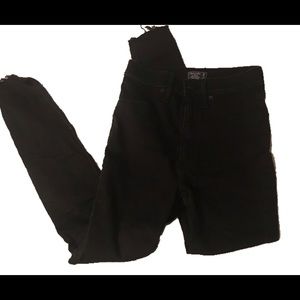 Abercrombie Black Ultra High Rise Jean Legging